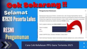 Cara Cek Kelulusan PPG Guru Tertentu 2025 Secara Resmi di SIMPKB