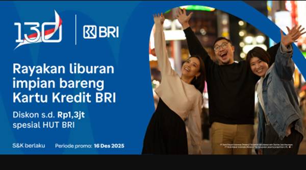 HUT BRI ke-130, Nasabah Dimanjakan Promo dan Diskon Spesial