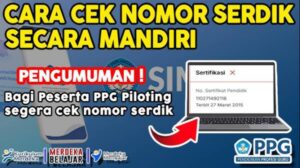 Cara Cek Nomor Serdik PPG Online Terbaru 2026 dengan Mudah