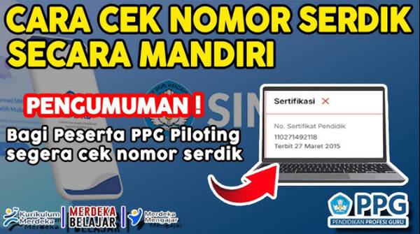 Cara Cek Nomor Serdik PPG Online Terbaru 2026 dengan Mudah