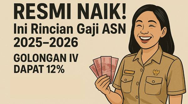 Gaji Guru PNS 2026, Rincian Golongan, Tunjangan, dan Kenaikannya