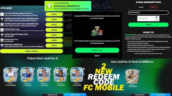 Kode Redeem FC Mobile Hari Ini, Klaim Hadiah Gratis Sebelum Kedaluwarsa