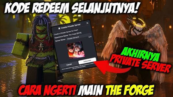 Kode Redeem The Forge Roblox Hari Ini yang Masih Aktif, Klaim Item Langka