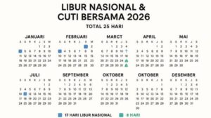 Resmi Ditetapkan! Ini Jadwal Libur Nasional 2026 Lengkap dengan Cuti Bersama